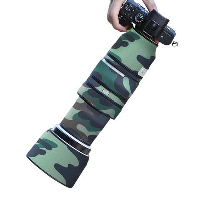 CHASING BIRDS Lens Camouflage Waterproof Coat for Sony FE 100-400mm F4.5-5.6 GM OSS Rainproof Lens Protective Cover Version IV (Military Green Camouflage, with 1.4X TC (SEL14TC))