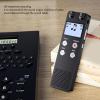 Voice Recorder, Rechargeable Voice Activated Stereo Recorder with Music Playback, One Key Recording, Timer Recording, Portable Disk (16GB) view 2