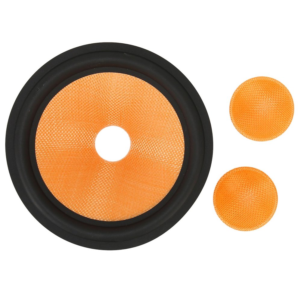 Vikye Speaker Cone Drum Paper, 1.4 Inch Inner Diameter, 7.7 Inch Outer Diameter, Rubber Cone Drum Paper for Subwoofer for 8 Speaker
