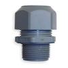 MOLLIFII Cable Connector, 3/8 in, Straight, Gray view 1