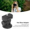 Camera Hot Shoe Adapter with 1/4" Screw Hole, 180 Degree Tilt Camera Adapter Non-Slip for Digital SLR Micro SLR Camera view 3