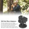 Camera Hot Shoe Adapter with 1/4" Screw Hole, 180 Degree Tilt Camera Adapter Non-Slip for Digital SLR Micro SLR Camera view 4