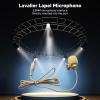 Mini Lavalier Microphone, 3.5mm Noise Reduction Lavalier Microphone, Windproof Sponge to Prevent Interference view 2