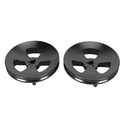 Aluminum Alloy 3 Hole Open Reel Sound Tape Empty Reel Opening Machine Part for TEAC (BLACK)