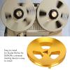 Aluminum Alloy 3 Hole Open Reel Sound Tape Empty Reel Opening Machine Part for TEAC (GOLD) view 3