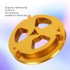 Aluminum Alloy 3 Hole Open Reel Sound Tape Empty Reel Opening Machine Part for TEAC (GOLD) view 4