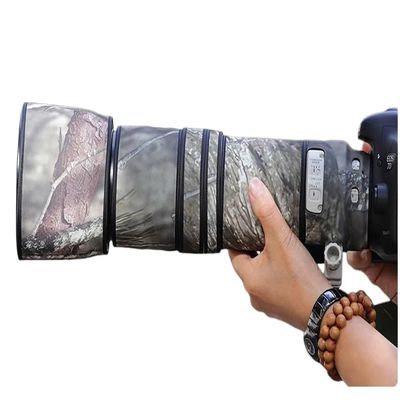 CHASING BIRDS Lens Camouflage Waterproof Coat for Canon EF 100-400mm F4.5-5.6 L is USM Rainproof Lens Protective Cover (Pine Camouflage, with Extender EF 2.0X III)