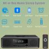 WISCENT Home Stereo System CD Player,Clear 20W RMS Sound System with FM Radio,Bluetooth,USB,MP3,AUX,Digital Dual Alarm Clock,CD-R/CD-RW/MP3/WMA Playback view 2
