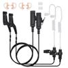 Seekingtec 2 Pack XPR 7550e Earpiece Compatible with Motorola Radios XPR6350 XPR6550 XPR7550 APX 4000 6000 7000 Walkie Talkie Acoustic Tube Headset with Mic PTT +2 Earmolds+2 Eartips view 1