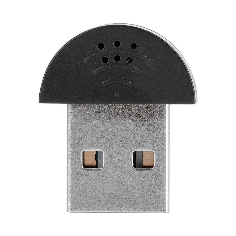 Portable 2.0 USB Microphone, Plugandplay Driver for Desktop and PC, Ideal for Computer Speech (Black)