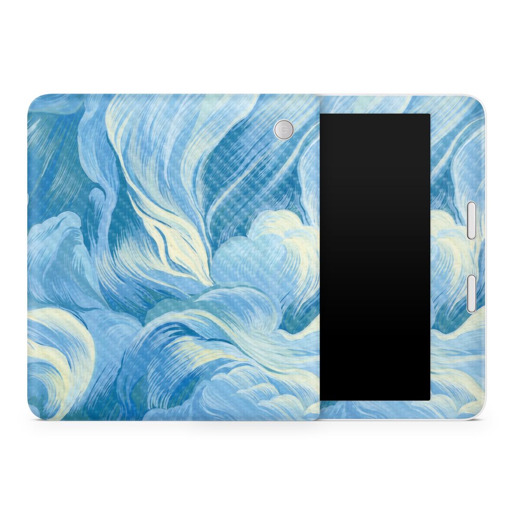Carbon Fiber Tablet Skin Compatible with Kobo Libra 2 (2023) - Whimsical - Premium 3M Vinyl Protective Wrap Decal Cover - Easy to Apply | Crafted in The USA by MightySkins
