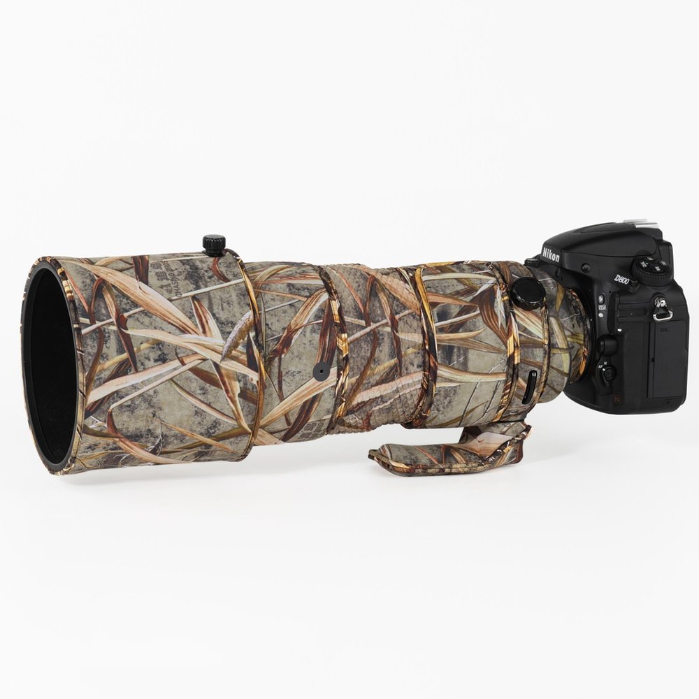CHASING BIRDS Waterproof Lens Camouflage Coat for Nikon AF-S 300mm f/2.8G ED VR I/II Rainproof Lens Protective Cover Version IV (Reed Camouflage, with 1.7X TC (TC-17E II))