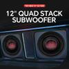 Audiopipe 12" Quad Stack Composite Cone Subwoofer (TXX-BDC-IV-12D2), Superior Performance, 2200W, 4 Magnets, BASV Voice Coil, Aluminum Basket, Multi-Connect, Non-Press Paper Cone, 2 x 2 Ohms view 2