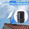 Adjustable Mounting Kit Compatible with Roof Mount- Heavy-Duty Aluminum Wall/Roof/Pole Mount, Weatherproof Design & Easy Installation, Compatible with Various Signal Towers (Black) view 3