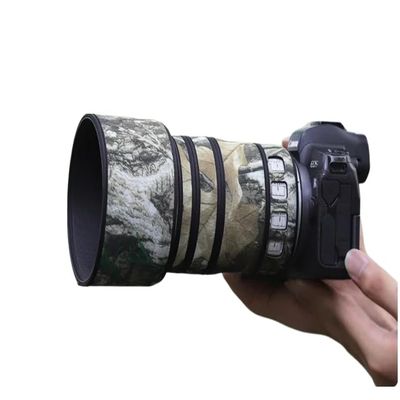 CHASING BIRDS Lens Camouflage Waterproof Coat for Canon RF 70-200mm F4 L is USM Rainproof Lens Protective Cover (Yellow Tree Camouflage, with Extender RF 1.4X)