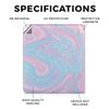 Carbon Fiber Tablet Skin Compatible with Kobo Libra 2 (2023) - Cotton Candy Swirl - Premium 3M Vinyl Protective Wrap Decal Cover - Easy to Apply | Crafted in The USA by MightySkins view 2