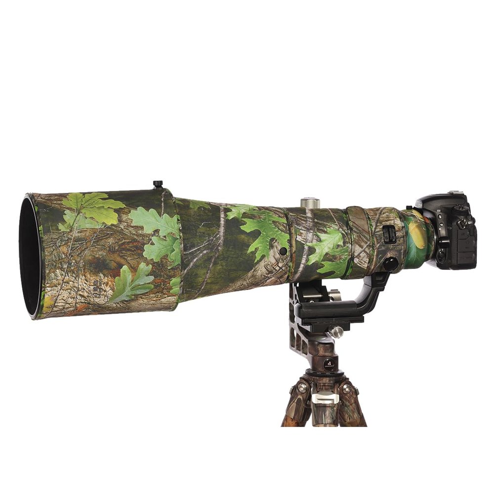CHASING BIRDS Lens Camouflage Waterproof Coat for Nikon AF-S 600mm F4 E FL ED VR Rainproof Lens Protective Cover Version III (Green Leaf Camouflage, with 2.0X TC (TC-20E III))