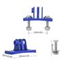 Action Camera Mount Base for Skydiving, Compatible with 7/6/5/4/SJCAMXiaoYiOSMO Cameras (Blue) view 3