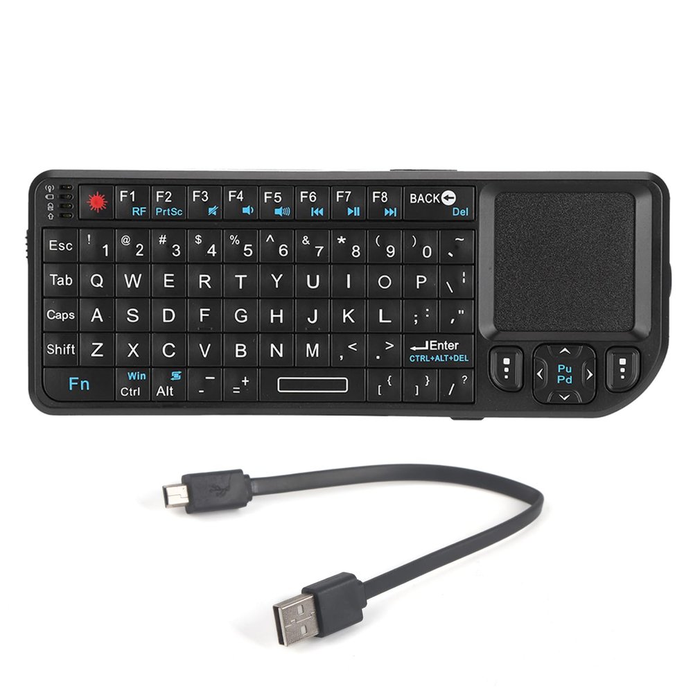 Aramox 125 Mini Keyboard with Touchpad Mouse, 69 Keys USB Keyboard, 3-in-1 Multifunctional Pocket Keyboard for PCTabletsTVXboxSmartphones, Aramoxa06stu9cog