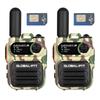 globalptt Advanced Walkie Talkie 2-Pack with Sim Cards 4G Connectivity for Global Communication - Integrated Flashlight and Multi-Function Keys for Two Way Radios Long Range (Camouflage) view 1
