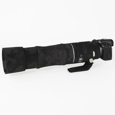 CHASING BIRDS Lens Camouflage Waterproof Coat for Canon RF 200-800mm F6.3-9 is USM Rainproof Lens Protective Cover Version IV(Shadow Black, with Extender RF 1.4X & 2X)