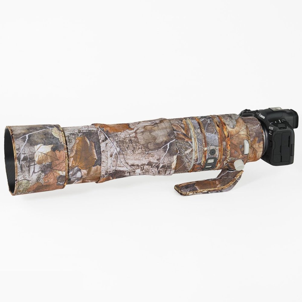 CHASING BIRDS Lens Camouflage Waterproof Coat for Canon RF 200-800mm F6.3-9 is USM Rainproof Lens Protective Cover Version IV(Forest Camouflage, with Extender RF 1.4X & 2X)