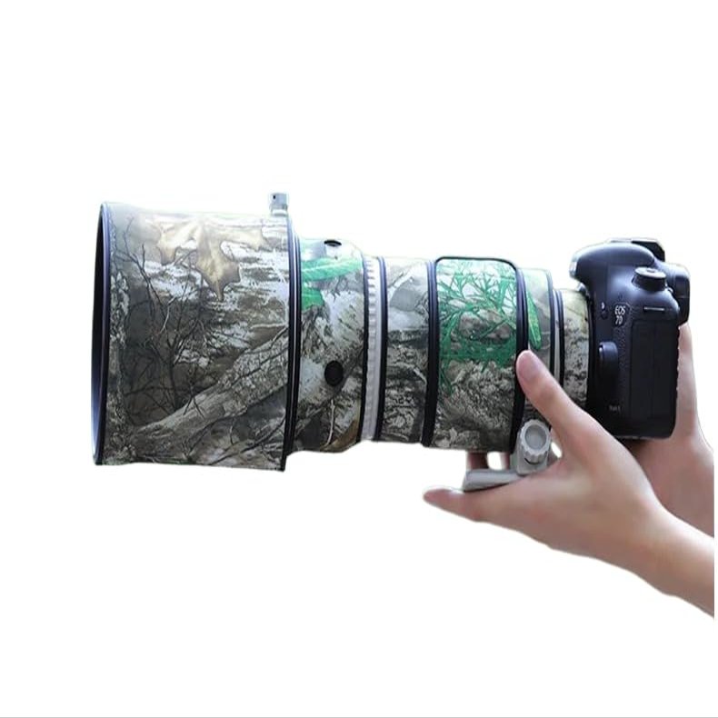 CHASING BIRDS Lens Camouflage Waterproof Coat for Canon EF 300mm F2.8 L is USM Rainproof Lens Protective Cover (Yellow Tree Camouflage, with Extender EF 1.4X III)