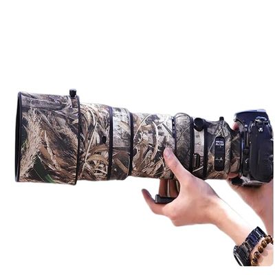 CHASING BIRDS Lens Camouflage Waterproof Coat for Nikon AF-S 200-400mm F4 G II ED VR Rainproof Lens Protective Cover (Reed Camouflage, with 2.0X TC (TC-20E III))