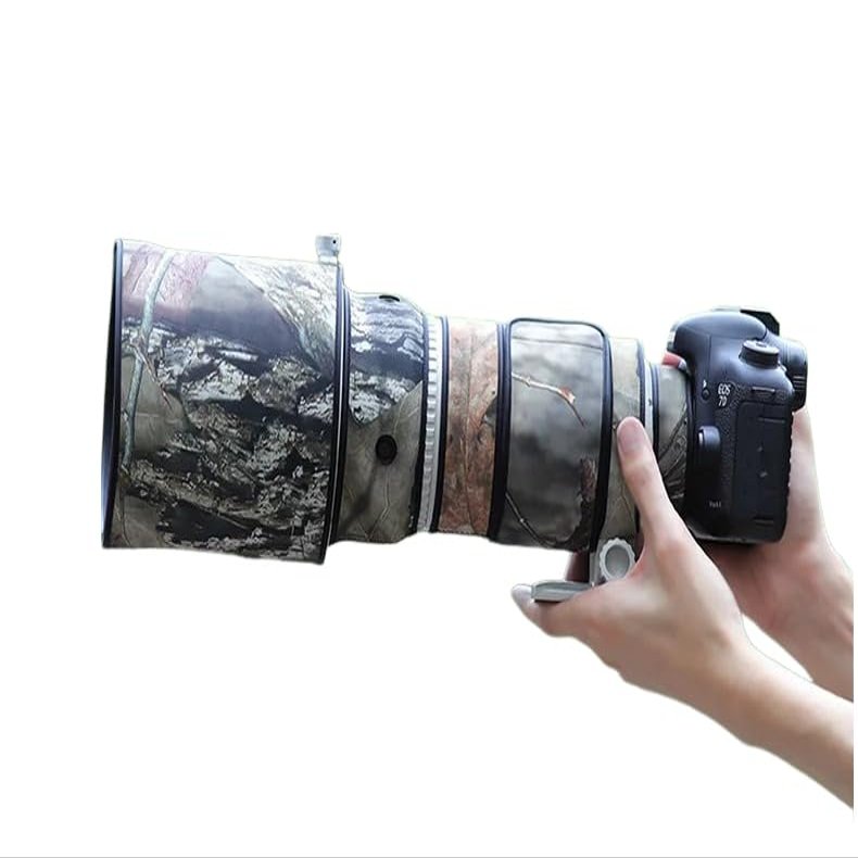 CHASING BIRDS Lens Camouflage Waterproof Coat for Canon EF 300mm F2.8 L is USM Rainproof Lens Protective Cover (Pine Camouflage, with Extender EF 2.0X II)