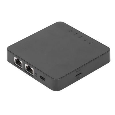 4G LTE Router, 2 Gigabit Ethernet Ports Ultra Compact SIM Modem Mobile Hotspot for Travelling Campers and Security Cameras.