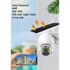 Wisoqu Solar Outdoor Security Camera, 1080P 360 PTZ 2.4G Home Camera, Color Night Vision PIR Motion Detection IP65 APP Monitoring 2 Way Talk, Wisoqu2twga4xdg7 view 2