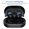 Wisoqu Bluetooth Earphone, Stereo Noise Cancelling Earbuds with Mic LED Indicator, 120H Long Playtime, Earhooks Headphones for Driving Sports Travel (Black), view 3