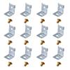 ZYAMY 12PCS Power Supply Mounting Bracket MHS012 Switch Power Supply Installation Power Bracket Kit with 12 Screws Power Clip Fixing Foot L-Shaped Bracket Switch Power Supply Installation Accessories view 1