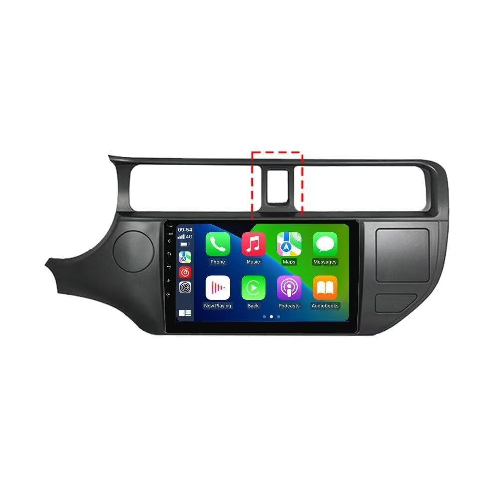 6+128GB 8Core Car Radio for Kia Rio 2011-2014 Replacement Dash Kit Car GPS Navigation,9" IPS Touch Screen Head Unit with Car-Play & Android Auto/Rear View