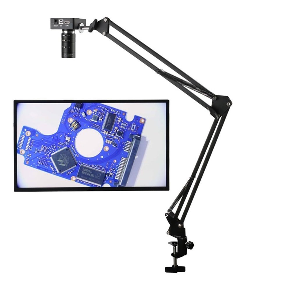 JOEBO Microscope Kit 48MP 2K 1080P Video Microscope Camera Microscope Lens Adapters (Color : 6-60mm Lens - 38cm)