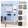 IFNOW 6 Pack Magnetic Cable Clips Cord Organizer Black Self Adhesive Cord Holder Under Desk Cable Management for Home, Office, Car,Desk, Nightstand view 2