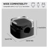 IFNOW 6 Pack Magnetic Cable Clips Cord Organizer Black Self Adhesive Cord Holder Under Desk Cable Management for Home, Office, Car,Desk, Nightstand view 3