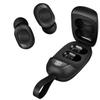 Portable BT Earbuds Compatible with Microsoft Surface Duo 2 Noise Cancelling, LED Folding Tough Clamshell Display Case, Mic 8D Bass IPX4 Waterproof/Sweatproof with PowerBank for 24h Use (Black) view 1