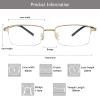 LAMBBAA Accessories Glasses Titanium Frame Glasses Classic Computer Flexible Anti Eyestrain For Men Women view 3
