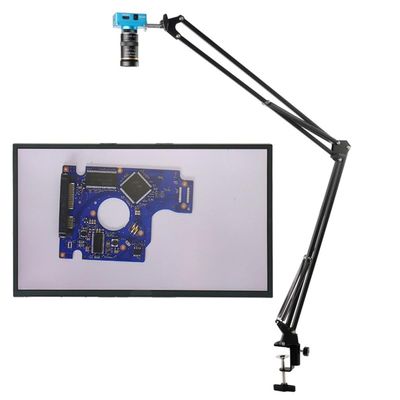 Joebo Microscope Kit 48MP 1080P 2K Industrial Video Microscope Camera Zoom Lens Microscope Lens Adapters (Color : 30MP HDMI, Size : 51cm Stand)