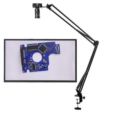 JOEBO Microscope Kit 48MP 1080P 2K Industrial Video Microscope Camera Zoom Lens Microscope Lens Adapters (Color : 48MP HDMI USB, Size : 38cm Stand)