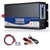 12/24/48/60/72V to 220V Voltage Converter, Pure Sine Wave Inverter,Car Converter,5000/6000W Transformer,LCD Display,Power Inverter, for Household Travel Camping Rv Emergency,5000W-72V view 1