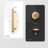 LEIXIUSM Nordic Zinc Alloy Wardrobe Door Handle Modern Minimalist Gold High-end Wine Cabinet Cabinet Knob Handles Hole Drawer Pulls 1Pcs view 4