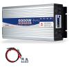 12/24/48/60/72V to 220V Voltage Converter, Pure Sine Wave Inverter,Car Converter,5000/6000W Transformer,LCD Display,Power Inverter, for Household Travel Camping Rv Emergency,6000W-24V view 1