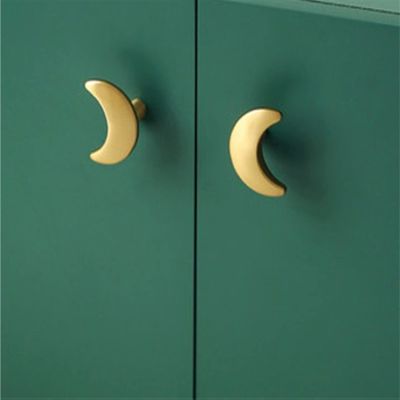 LEIXIUSM Brass Drawer Pulls Lovely Room Bedroom Decor Cabinet Handles Gold Furniture Hardware Kitchen Accessories 1Pcs