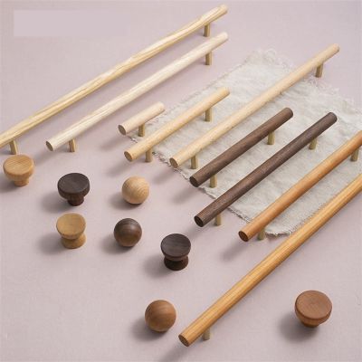 LEIXIUSM Brass Furniture Handle Kitchen Cabinet Door Handles Drawer Pulls Wooden Long Handles for Furniture Hardware 1Pcs (Color : W-0365-96-JUMU)