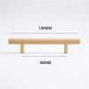 LEIXIUSM Brass Furniture Handle Kitchen Cabinet Door Handles Drawer Pulls Wooden Long Handles for Furniture Hardware 1Pcs (Color : W-0365-96-JUMU) view 2