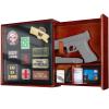 1TG Concealment Furniture, Concealment Shelf Wall Mounted Hidden Storage Box Compartment Furniture Hidden Shelf Wooden Picture Photo Frame with Patches Display Panel(Red Brown) view 1