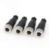 M12 8-pin Female Connector, IP67 Waterproof A-Code Industrial Circular Adapter for Sensor & Automation, Field Wireable Screw Termination Unshielded Straight Connector, 4 Pcs view 1
