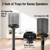 ELIVED Speaker Stands for Sonos Era 100 and Sonos One, One SL, Play:1, Height Adjustable 35"- 43.4" Speaker Stands Pair, Surround Sound Speaker Stand with Cable Management, 11 LBS Loading, YD5036 view 2
